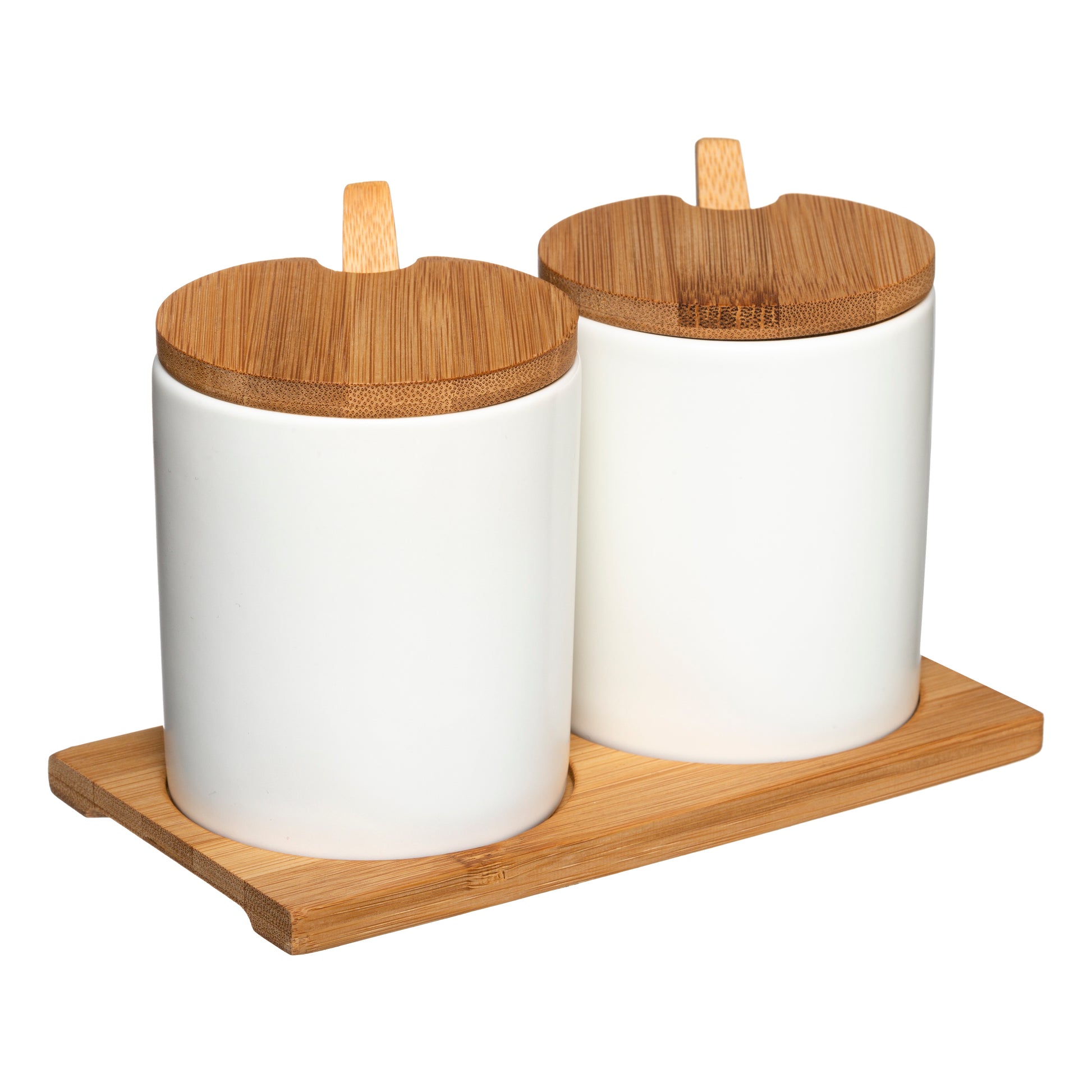 Ceramic Spices Jar + Bamboo Lid