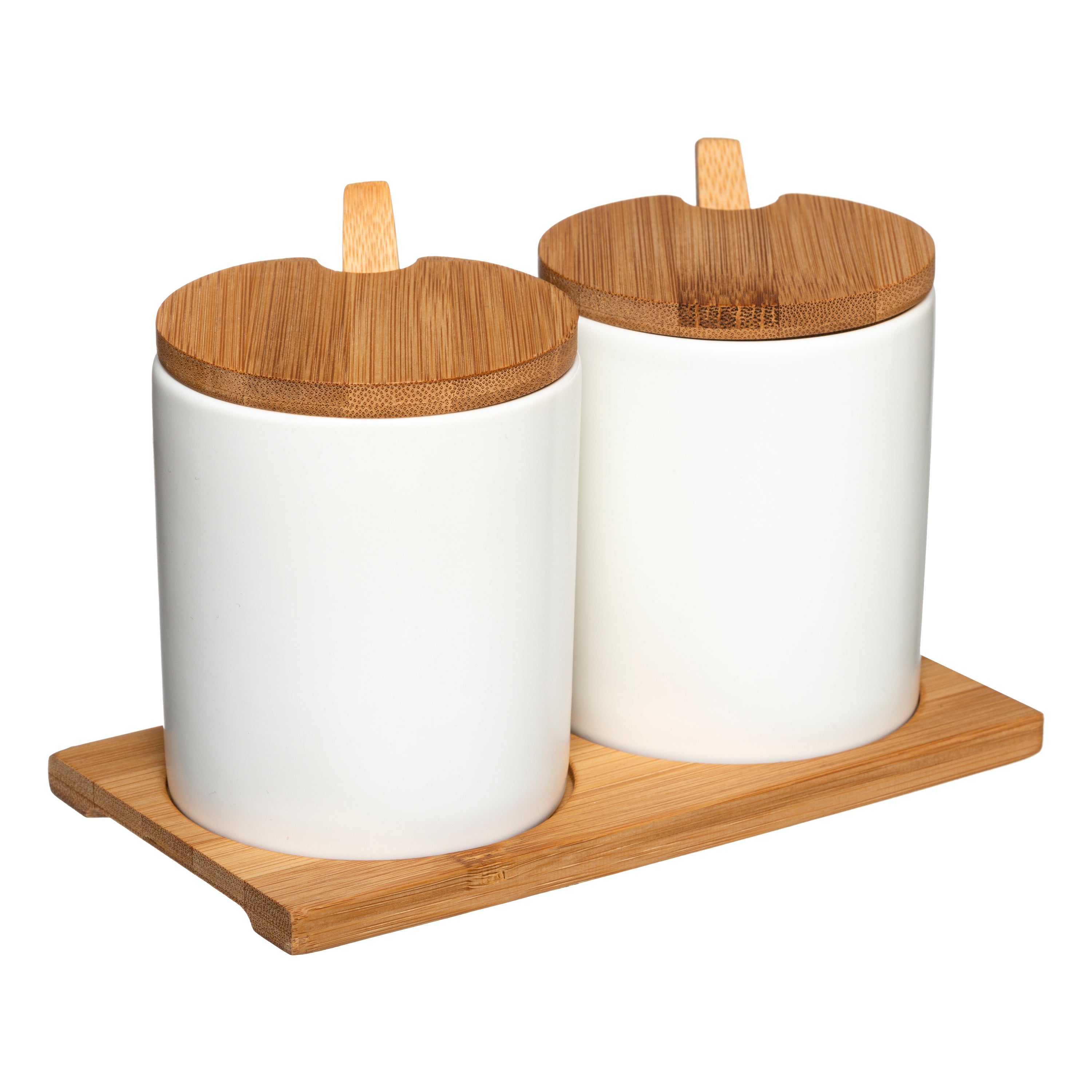 Ceramic Spices Jar + Bamboo Lid