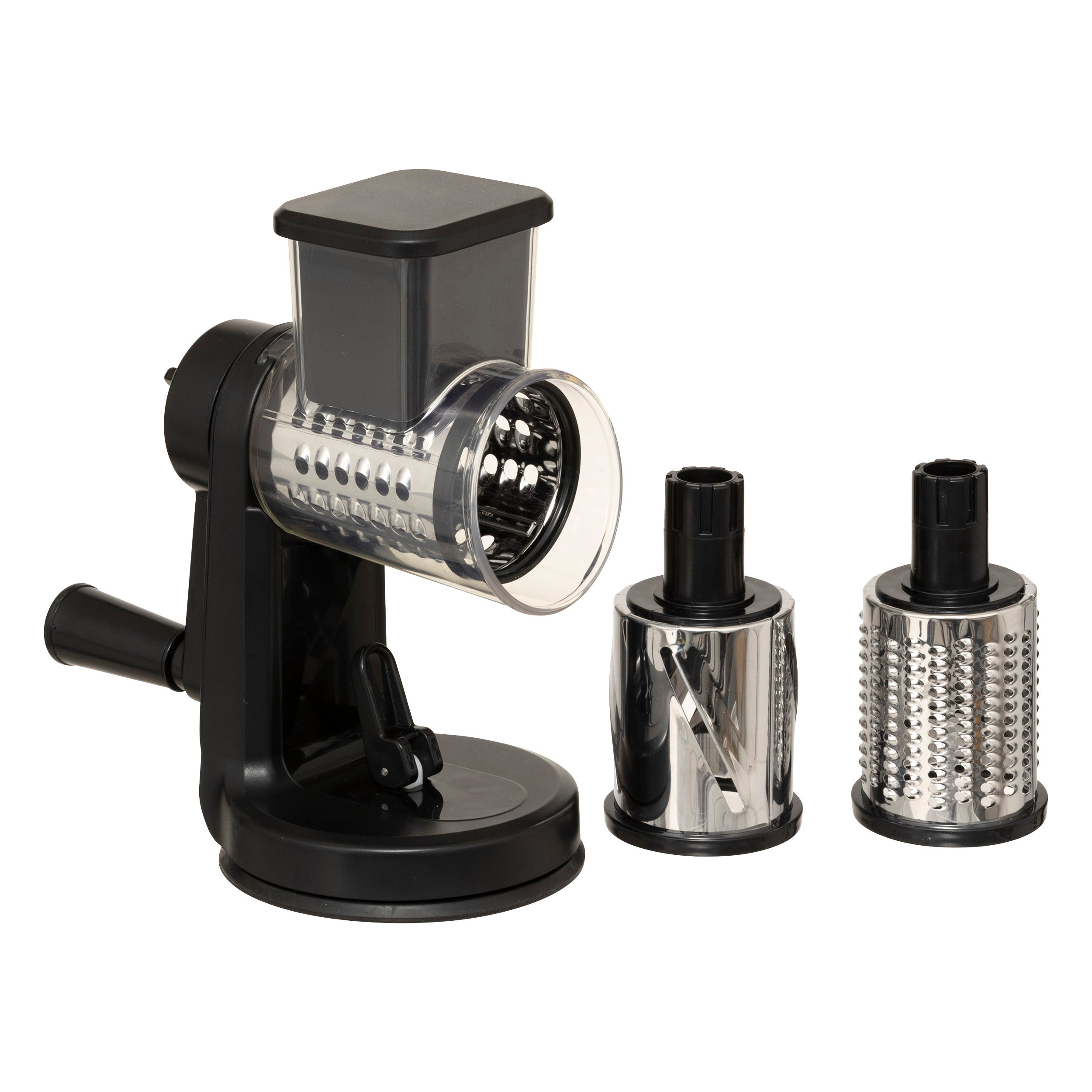 Grater with Crank 3 Blades - Manual Rotary Vegetable & Cheese Slicer