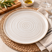 Sandy Spiral Dinner Plate – 26.5 cm