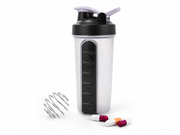 BPA-Free Supplement Nutrition Shaker Bottle with Pill Box – 700 ml