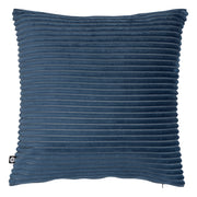 Arum Cushion - Square Flannel Corduroy 38x38x10 cm Blue