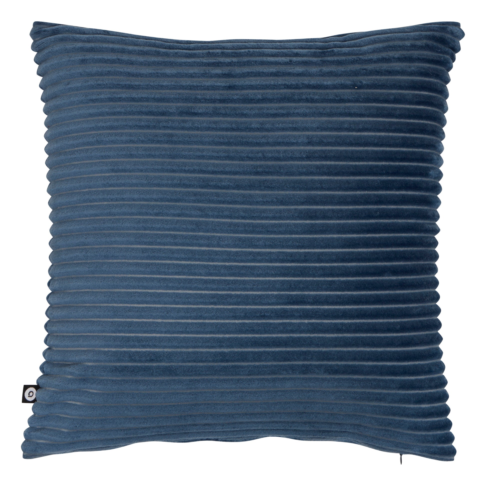 Arum Cushion - Square Flannel Corduroy 38x38x10 cm Blue