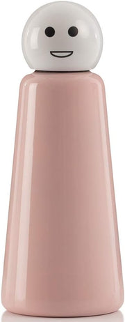Skittle Bottle Original 500ml Stainless Steel Kids Water Bottle Pink Smile