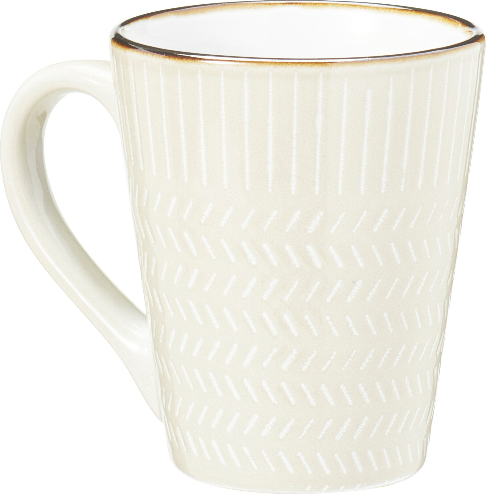 Stoneware Mug 300 ml Embossed Winter Garden Reactive Glaze