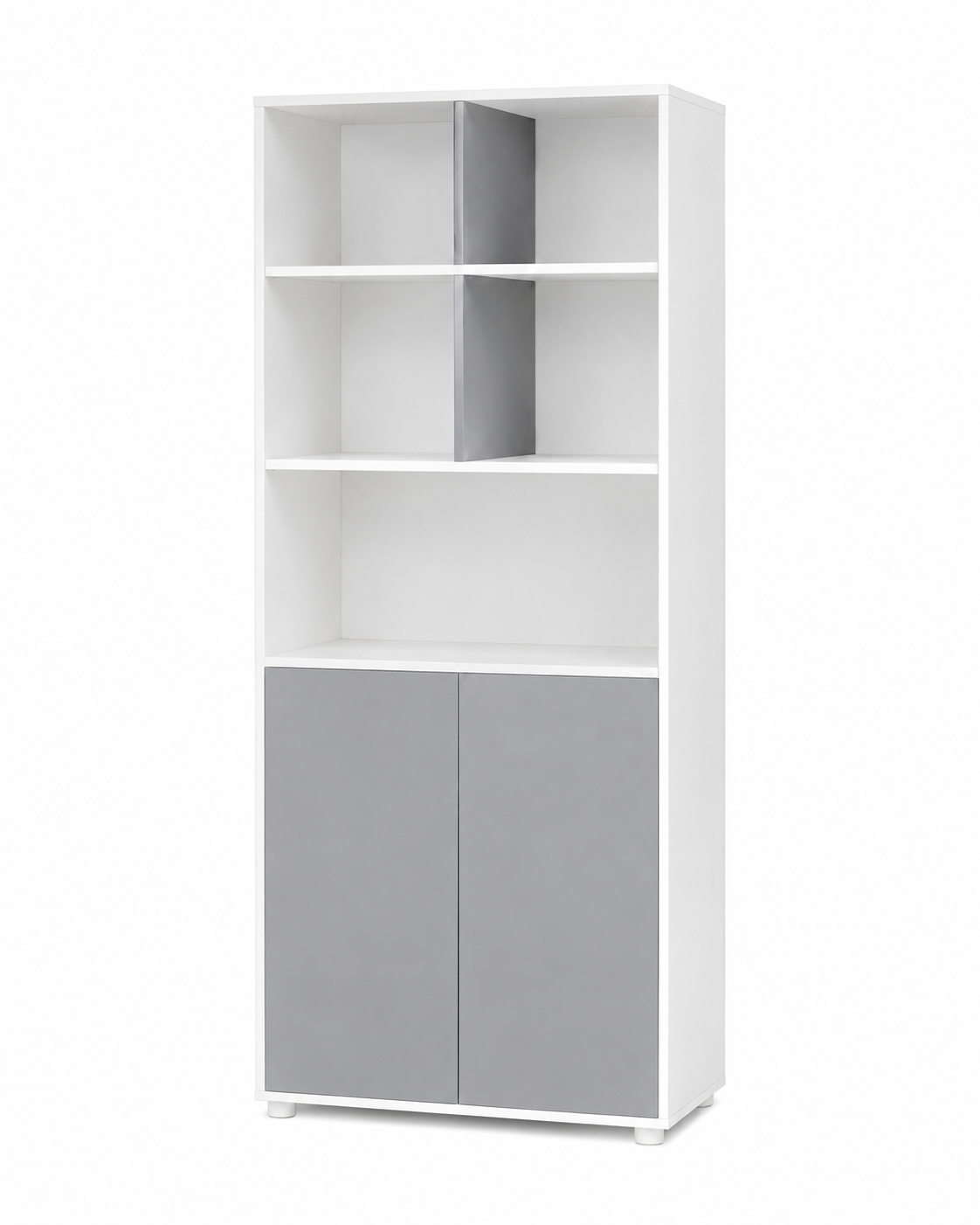 MDF Wood Storage Cabinet with Open Shelves
