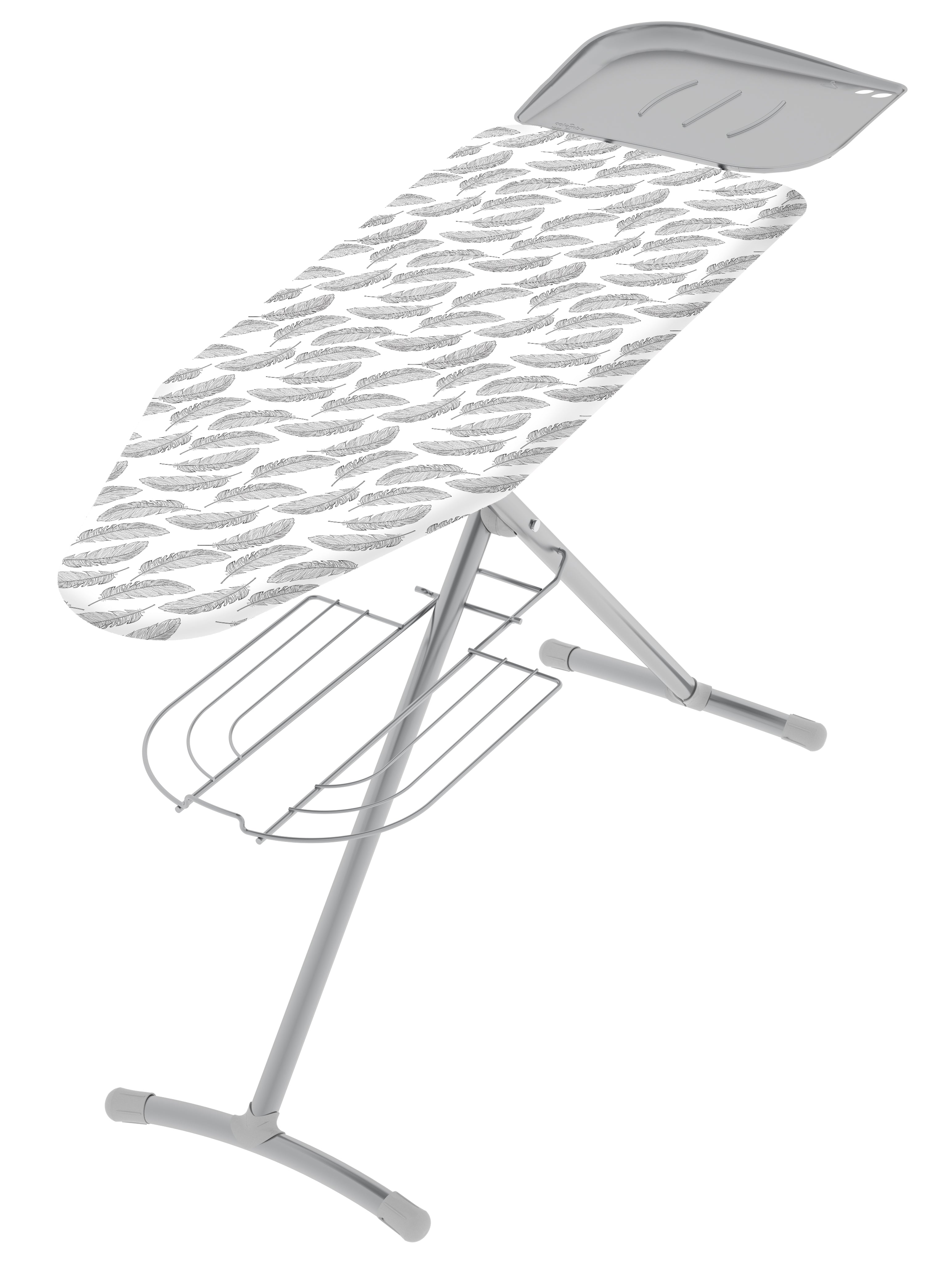 Ironing Board Turbo with Organic Cotton Cover and Adjustable Height