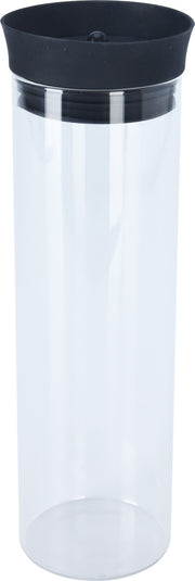 Borosilicate Glass Pitcher Jug 1L with Black Silicone Lid