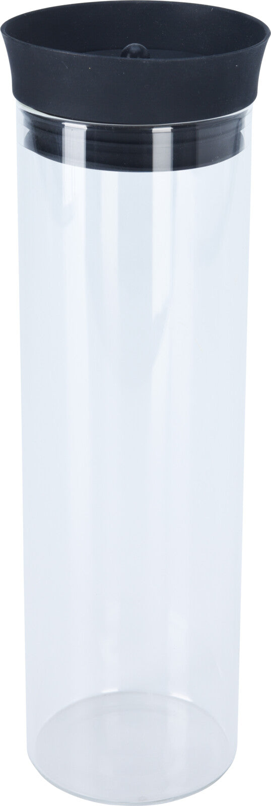 Borosilicate Glass Pitcher Jug 1L with Black Silicone Lid