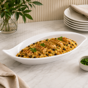 Leaf Shape Oval Melamine Buffet Dish