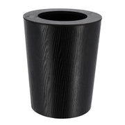 Wood Bin Oak Effect Japandi Style Waste Basket 9L Black or Natural