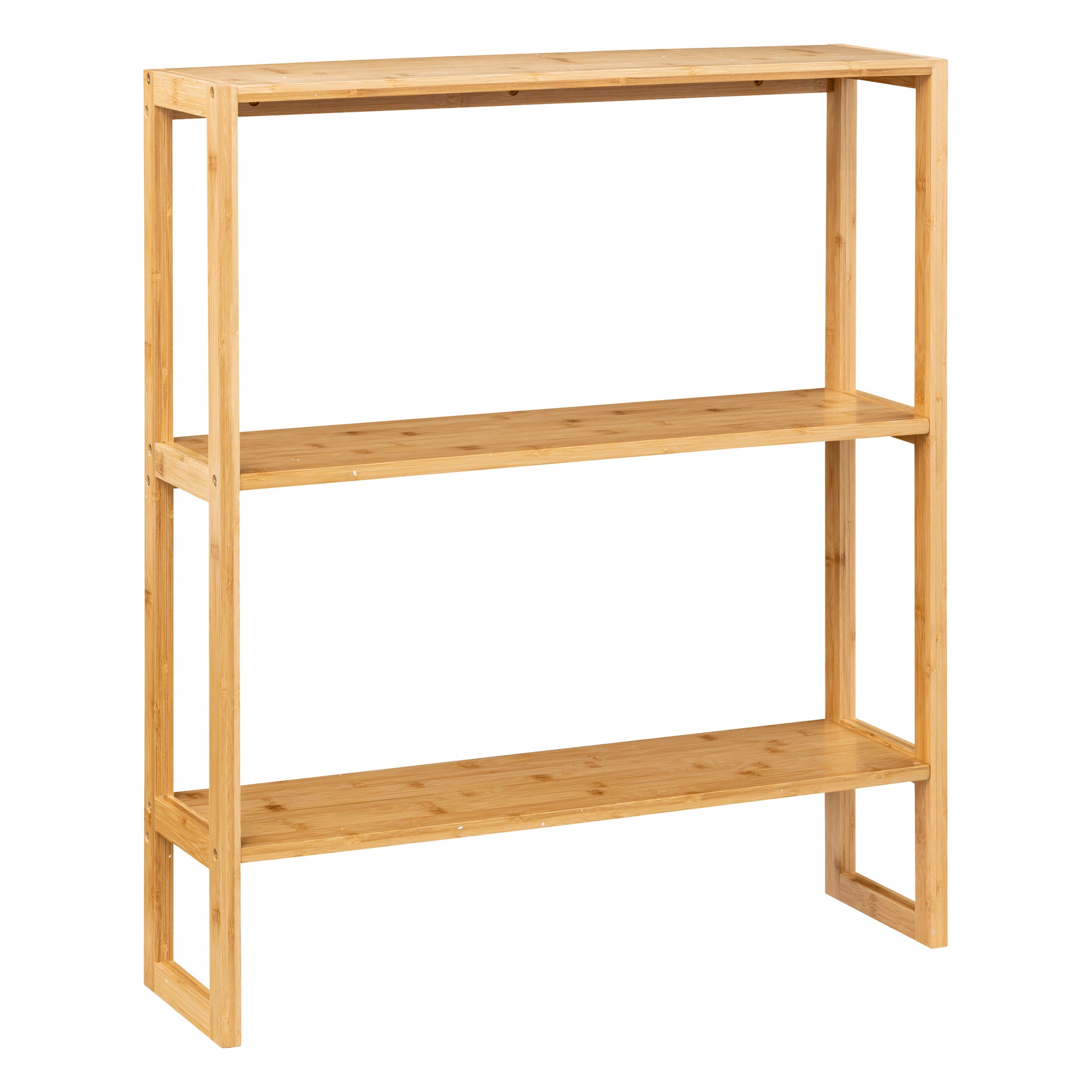THIN 2 Level Shelf, Bamboo, Easy Installation