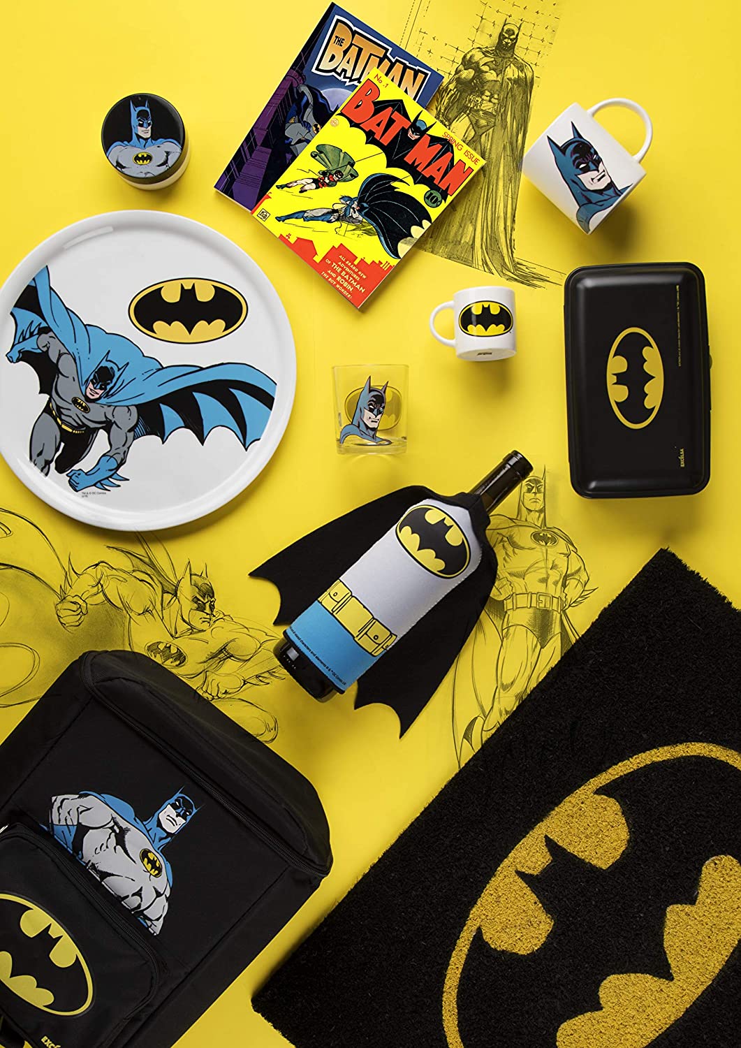 Batman Thermal Bottle Cover - Neoprene, DC Comics Licensed