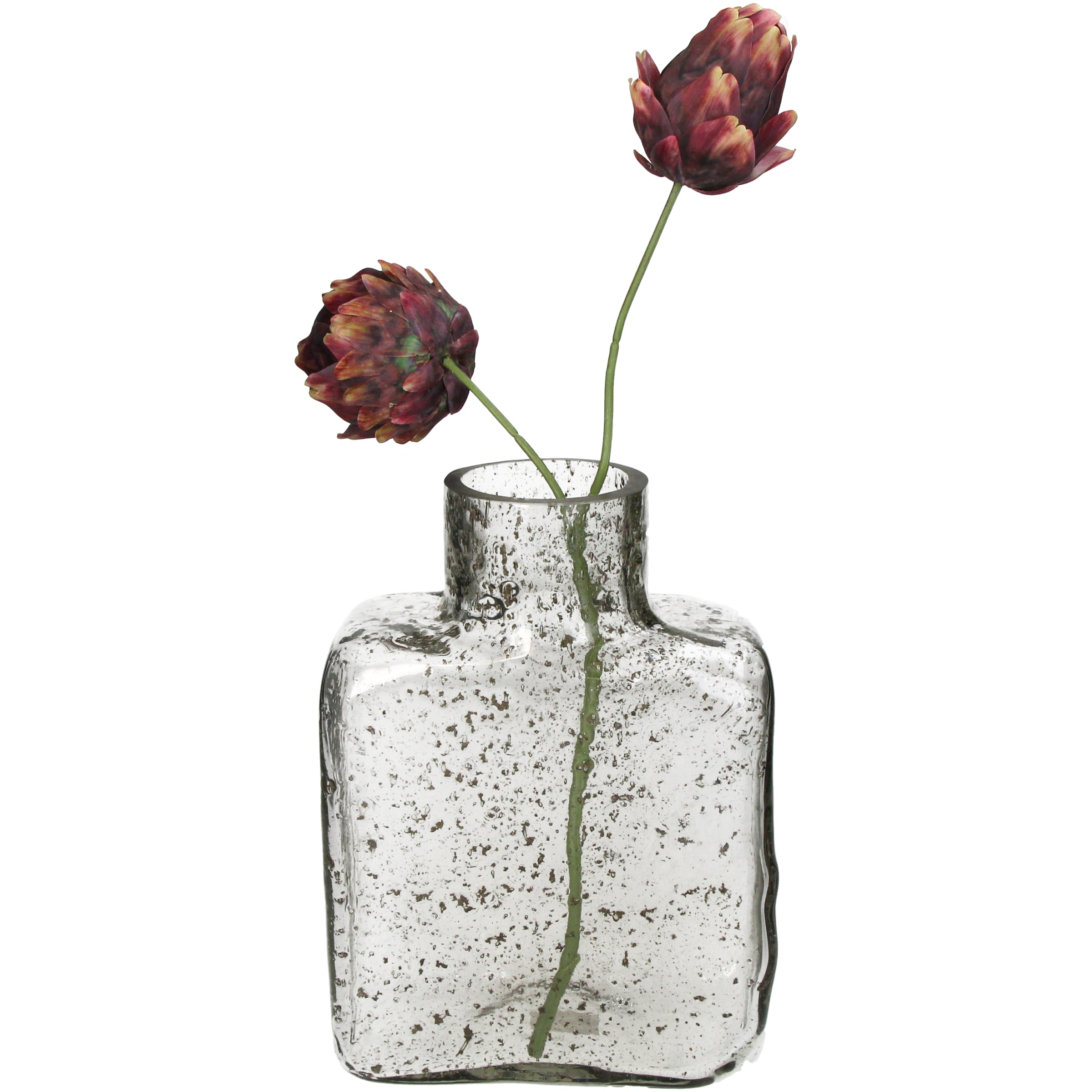 Clear Glass Vase for Elegant Home Decoration
