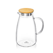 Wilmax Glass Jug with Bamboo Lid