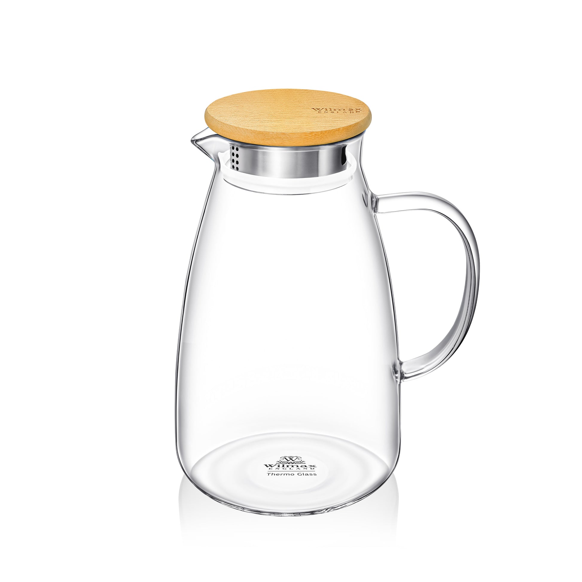 Wilmax Glass Jug with Bamboo Lid