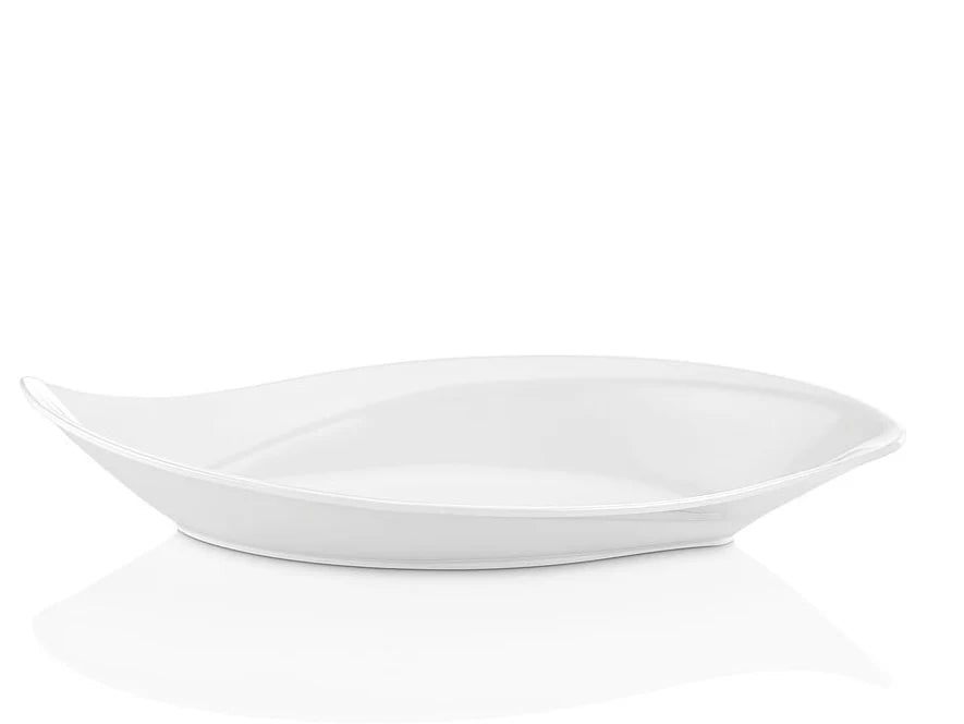 Leaf Shape Oval Melamine Buffet Dish