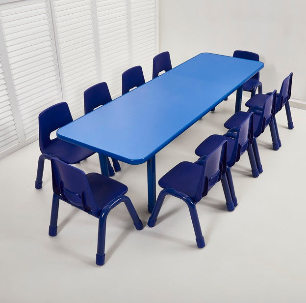 Olivia Rectangular Kids Table with Adjustable Height (2)