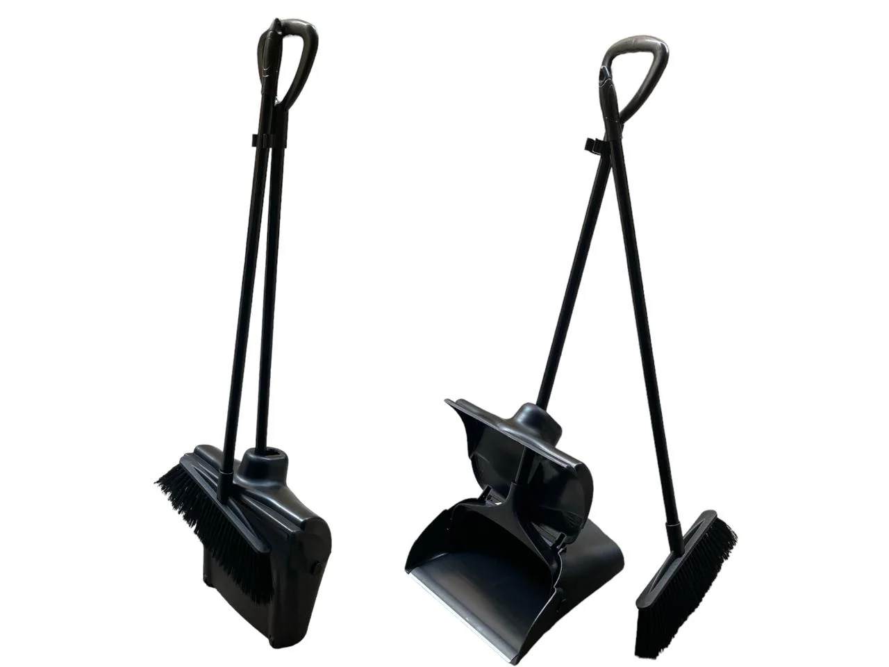 Professional Dustpan with Broom – Black