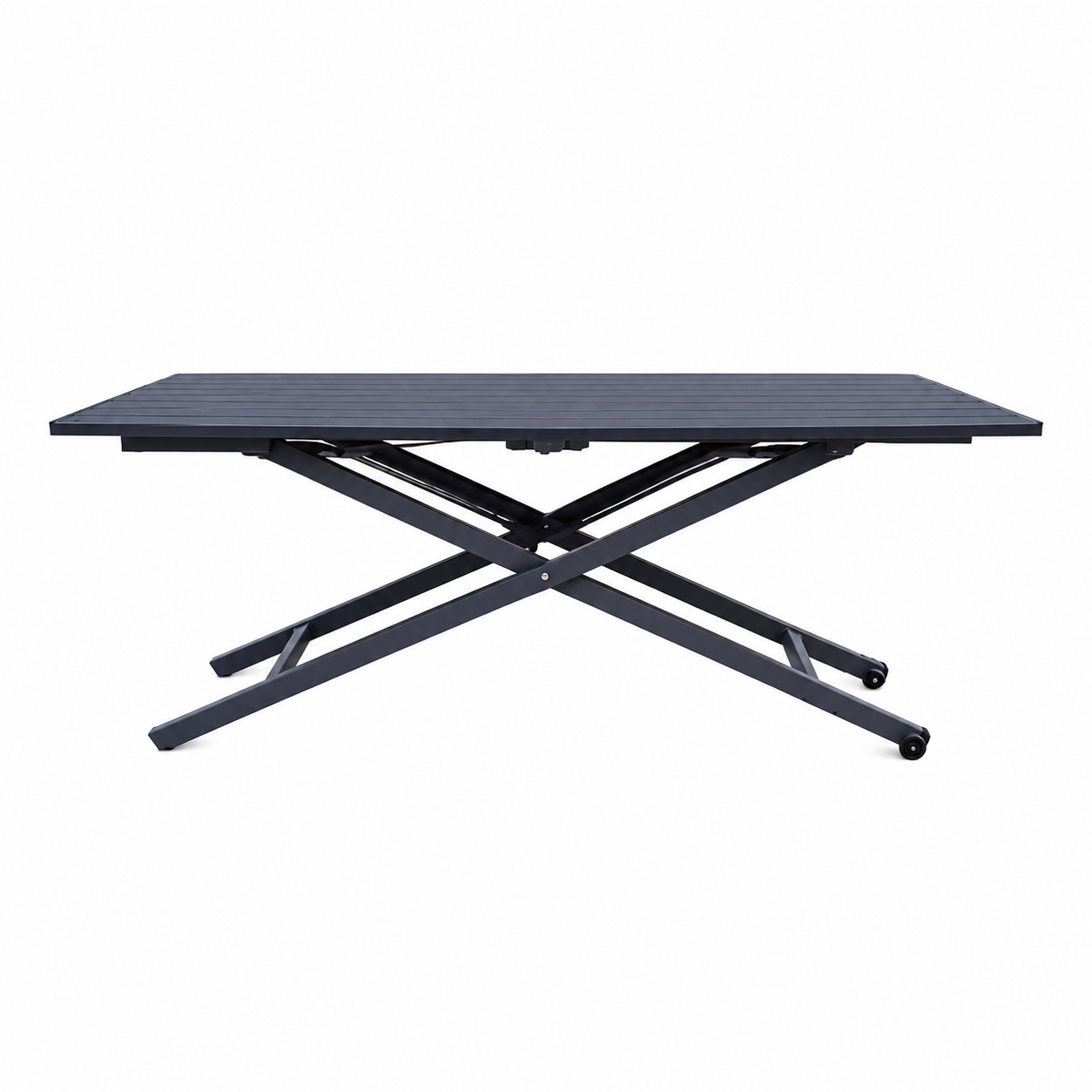 ADJUSTABLE ALUMINUM OUTDOOR TABLE 140×70 CM
