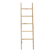 Ladder Towel Rack Bamboo 5-Bar Bathroom Organizer 45x170cm