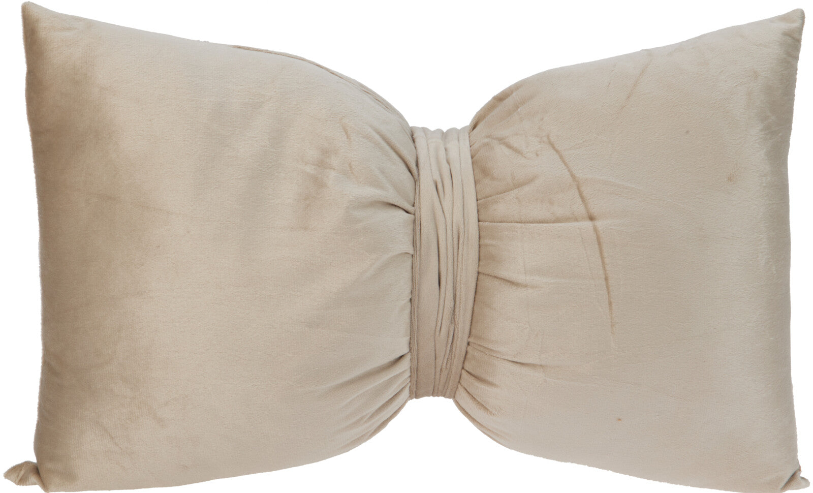 Cushion Bow Shape Velvet Polyester 50x30x15 cm