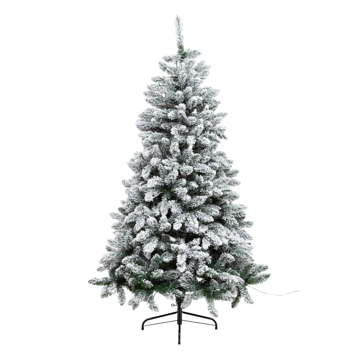 Snow Lord Flocked Lighted Artificial Tree – Flocked Snow, Two Sizes