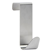 Set of 4 Stainless Steel Over-Door Hooks, Assorted Black & Silver