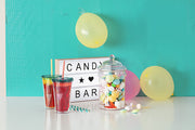 Glass Candy Jar 2 L - Clear Glass Storage Jar with Lid