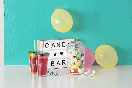 Glass Candy Jar 2 L - Clear Glass Storage Jar with Lid