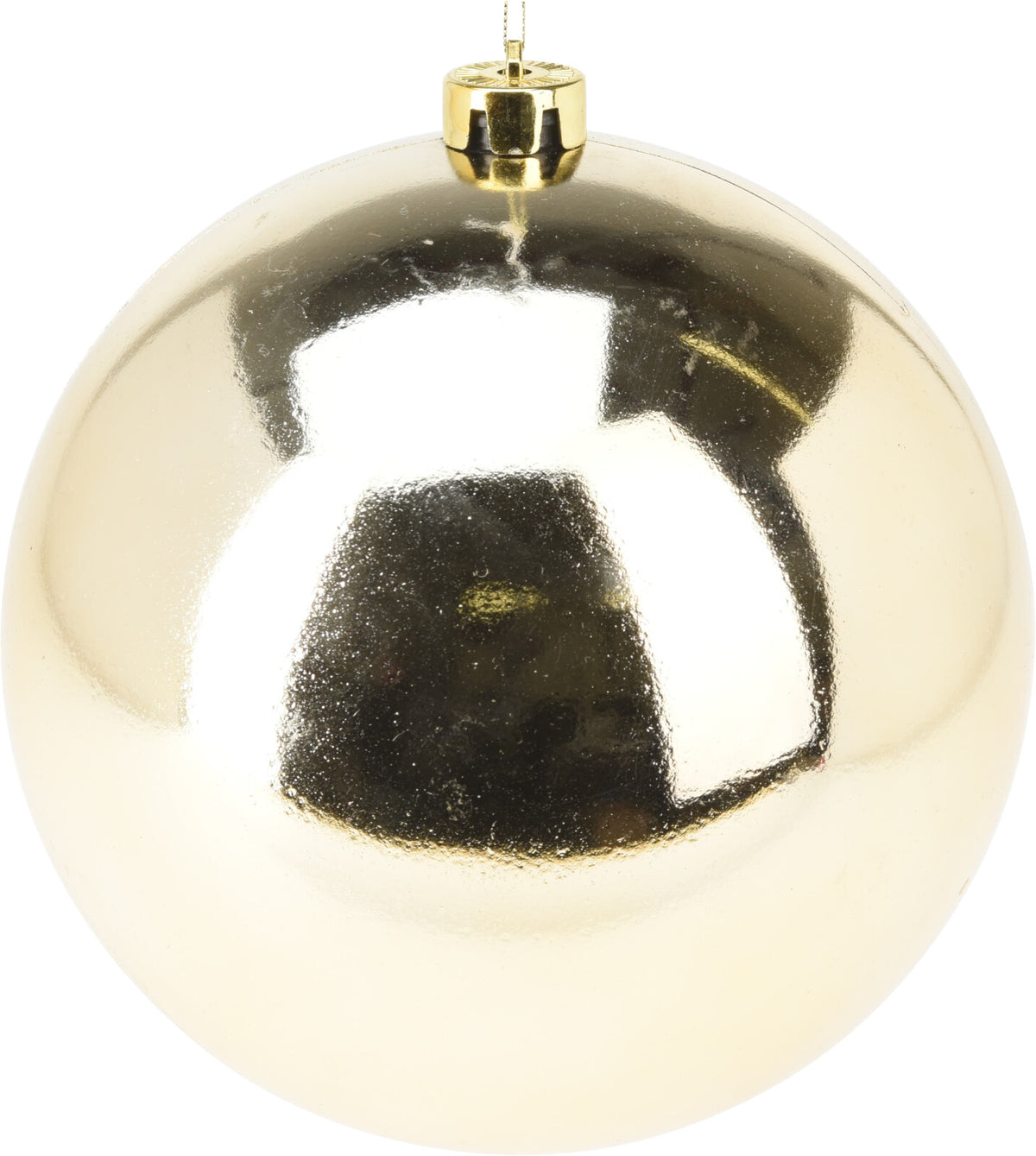 Xmas Ball 18 cm Plastic Christmas Bauble - Gold & Red Finishes