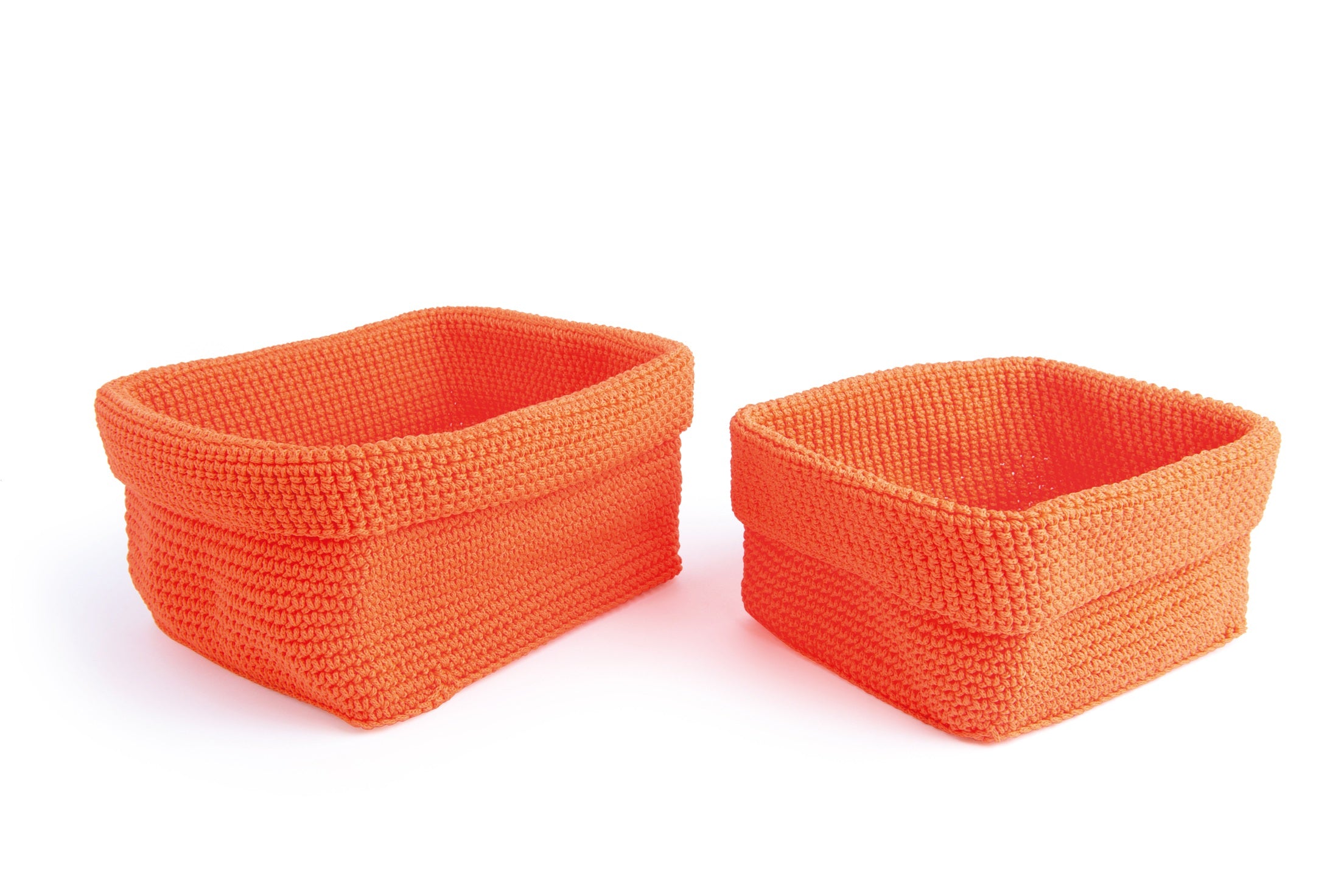 Set of 2 Rectangular Polypropylene Baskets