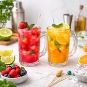 Cocktail Mug Set 2pcs Glass 375 ml Transparent