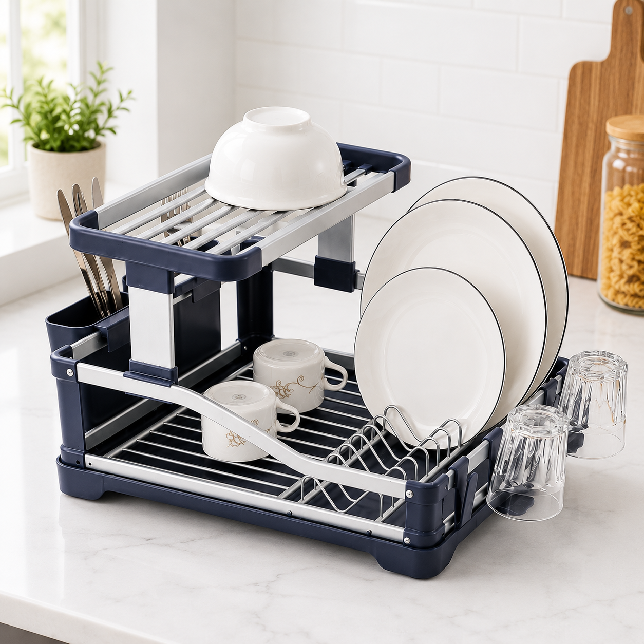 Aluminum Dish Rack – 53×37×26 cm