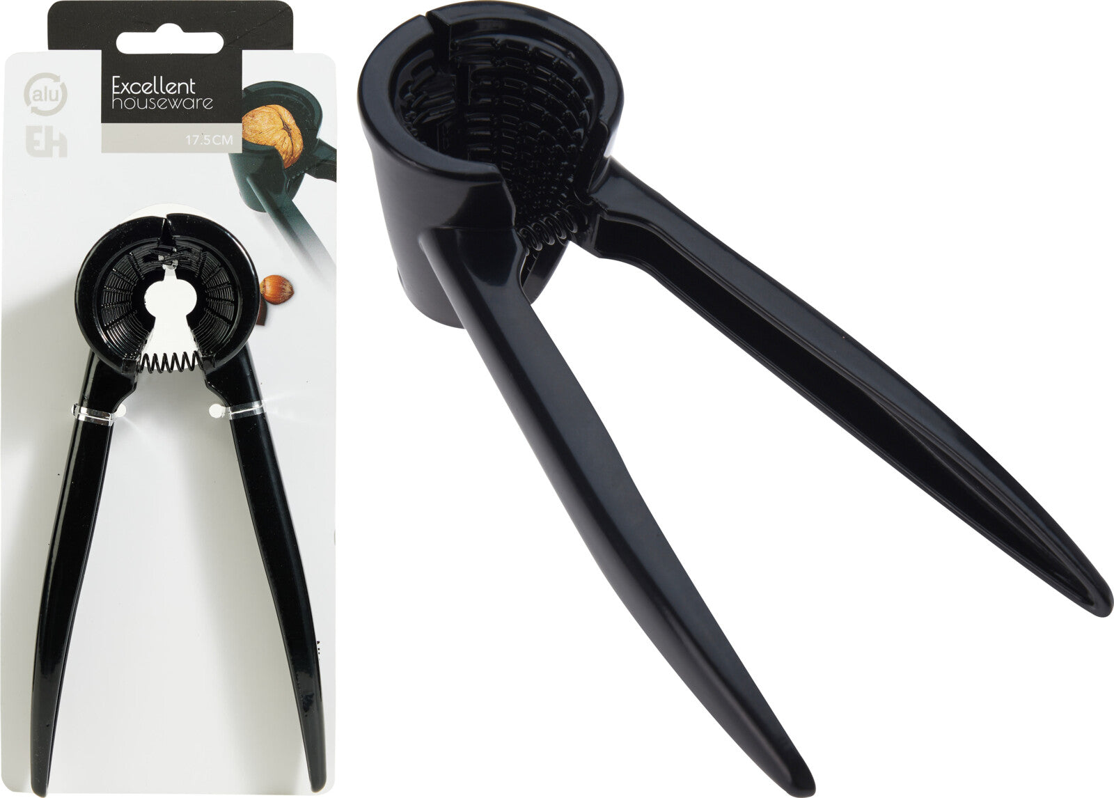 Nutcracker Press 17.5cm Aluminum Alloy Black