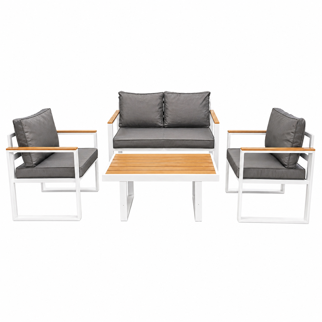 Modern Steel Lounge Set