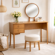Charlie 2-Drawer Dressing Table with Mirror