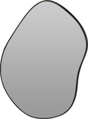 Modern Wall Mirror with Dark Matte Black Frame