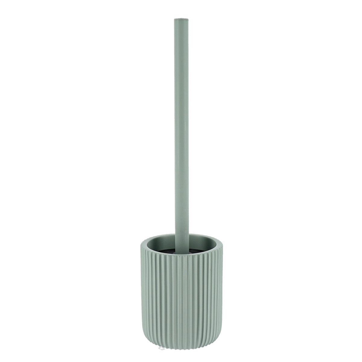 Toilet Brush with Stripes Polyresin Bathroom Accessory Retro Design