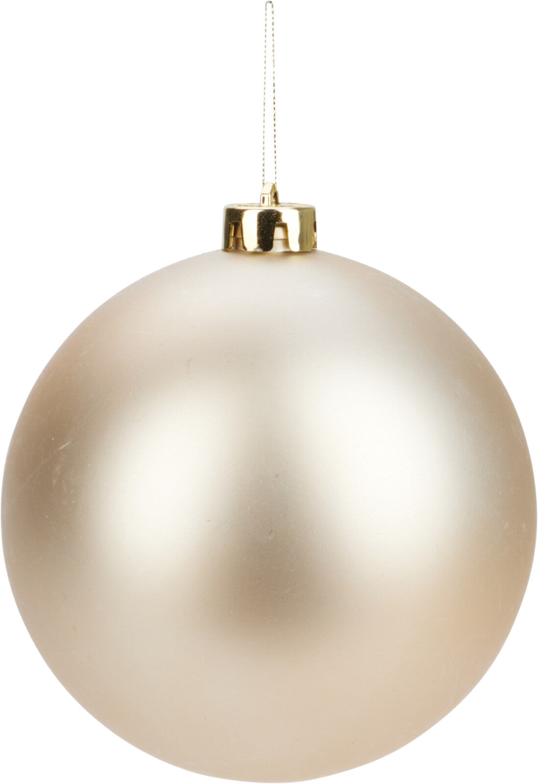 XMAS BALL 14cm Plastic Ornament - Light Gold, Matt/Shiny Silver, Pearl