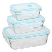 3-Piece Small Glass Conservation Rectangle Box Set