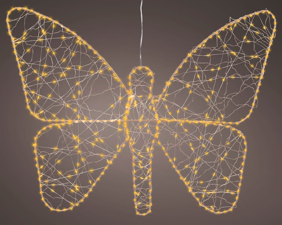 Micro LED butterfly metal flashing effect outdoor, 400/700 LEDs