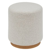 Beanbag Pouf Nesky — Oeko-Tex Upholstered Round Pouf with Wood Base