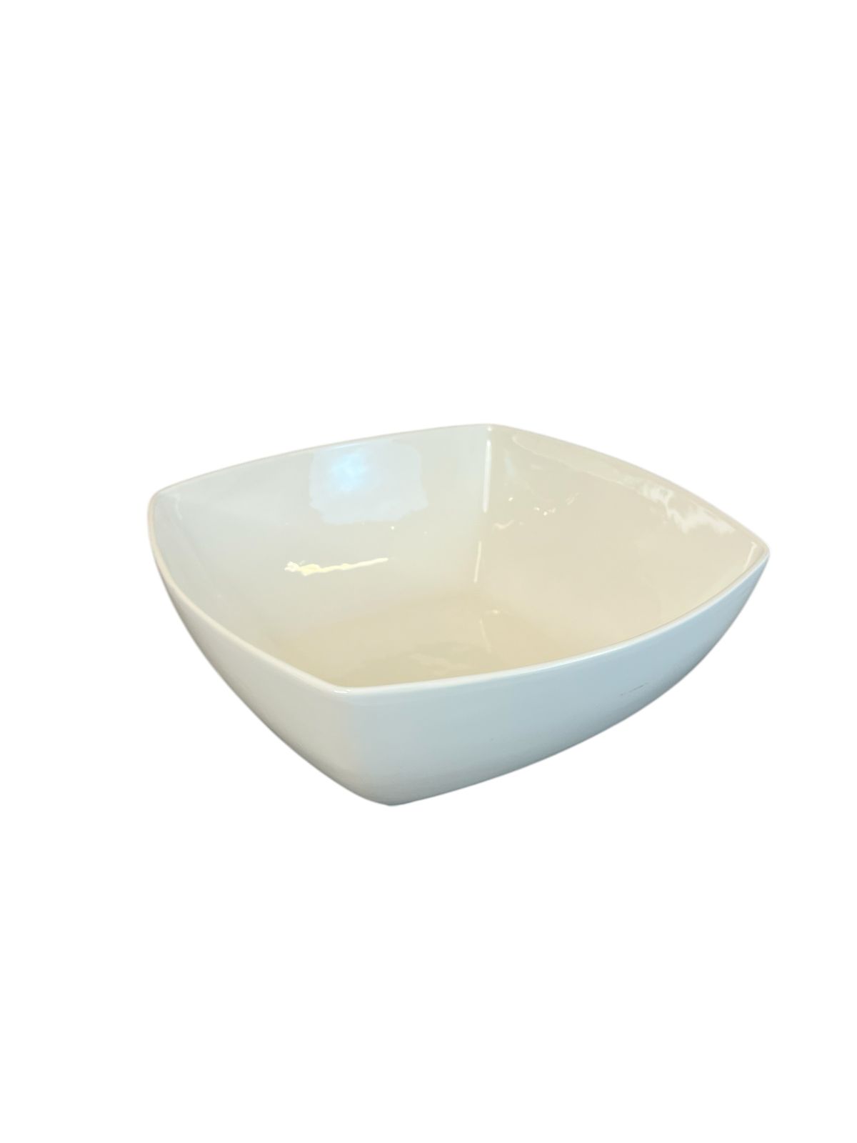 Porcelain Square Serving Bowl, 37cm - White
