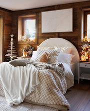 Gingerbread House Cushion - Polyester Decorative Christmas Pillow