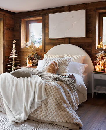 Gingerbread House Cushion - Polyester Decorative Christmas Pillow
