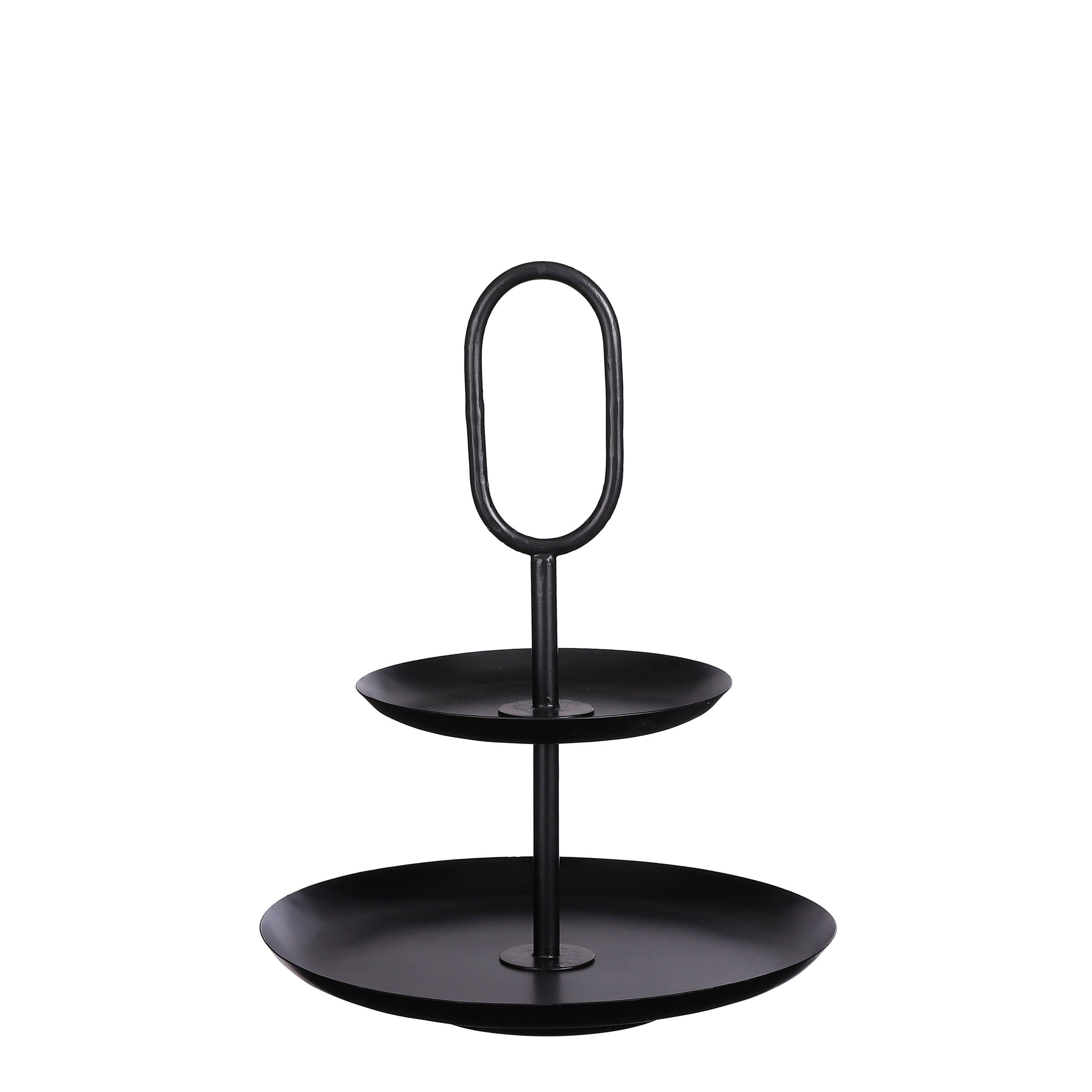 Rama Tiered Stand - Metal, Black, Modern Design
