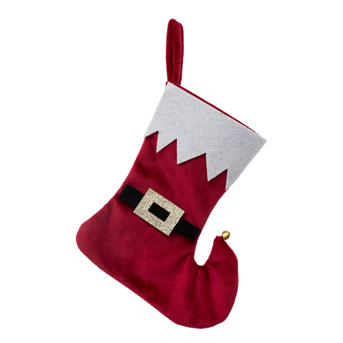 Hanging Santa Red Boot Decoration