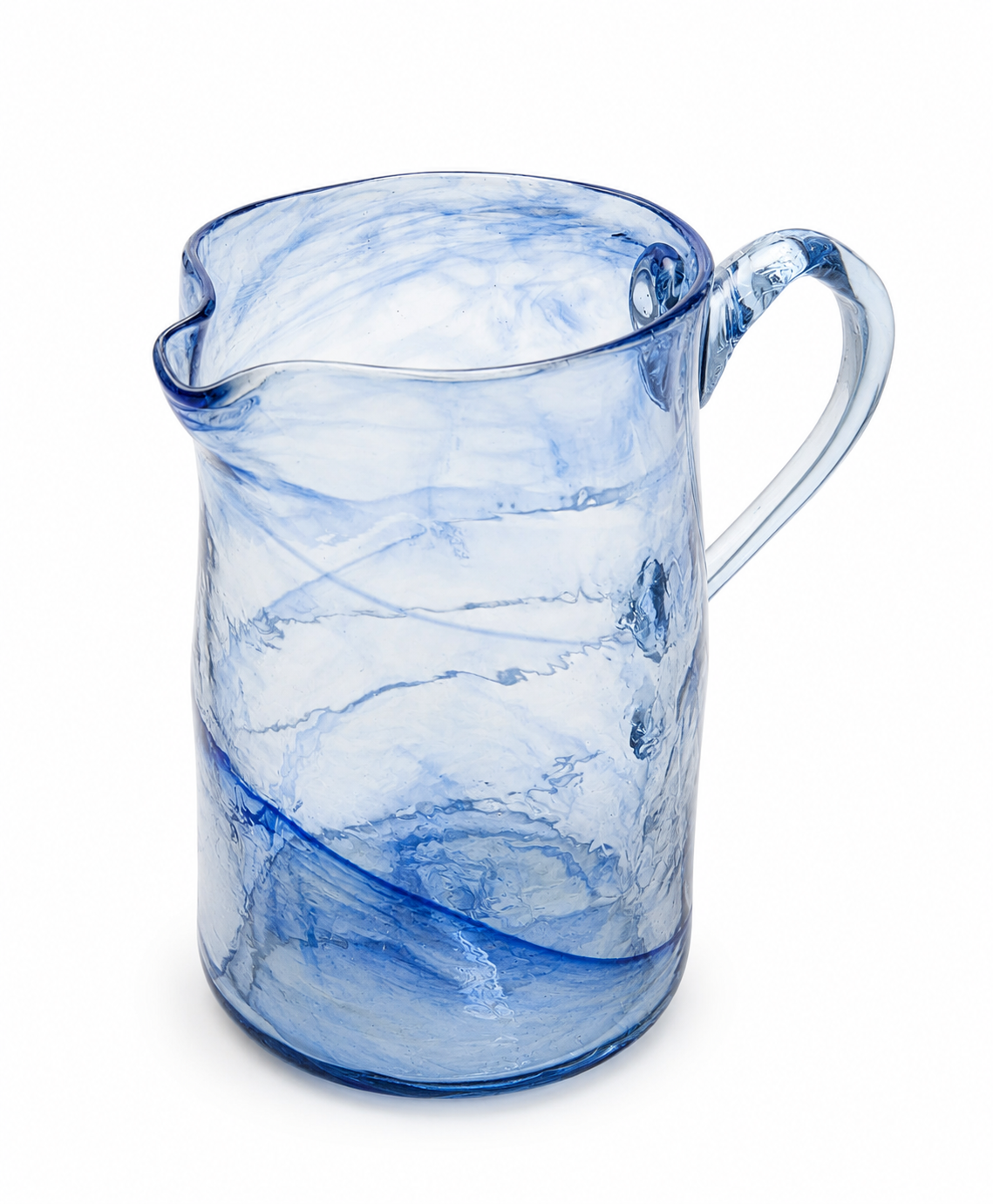 Handmade Glass Pitcher with Handle – 1500 ml