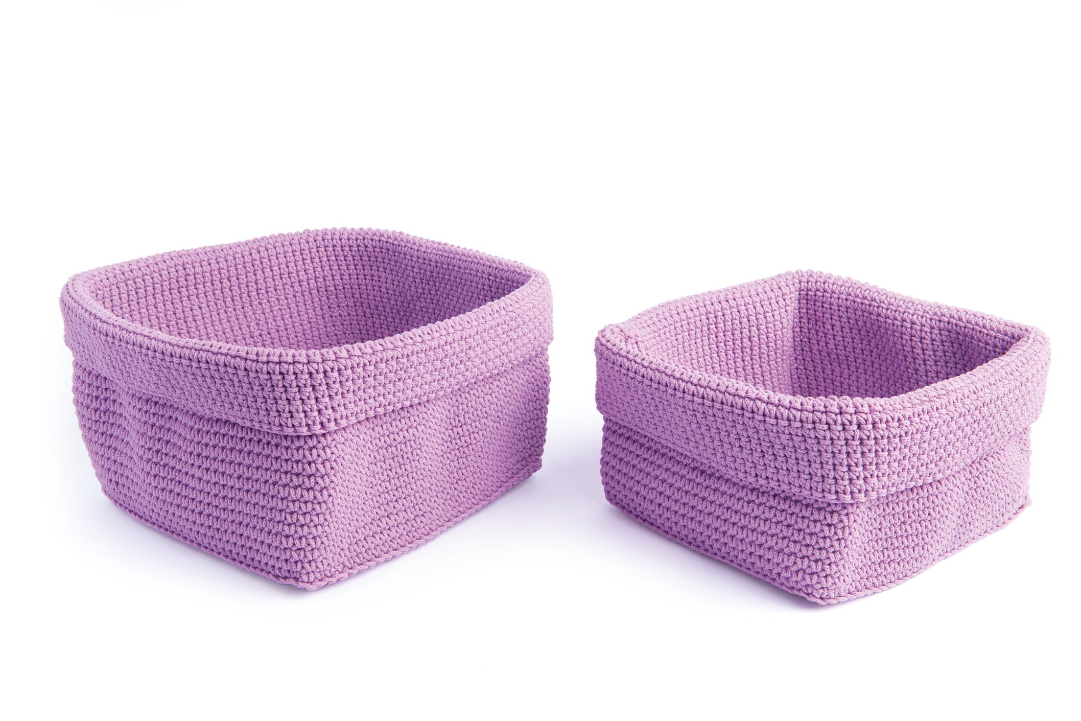 Set of 2 Rectangular Polypropylene Baskets